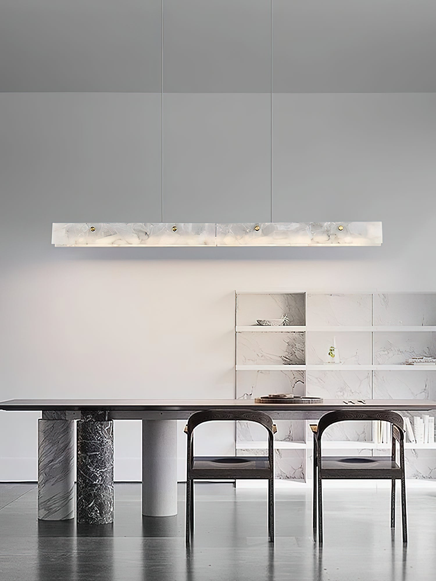 Savana Alabaster LED Linear Pendant Light