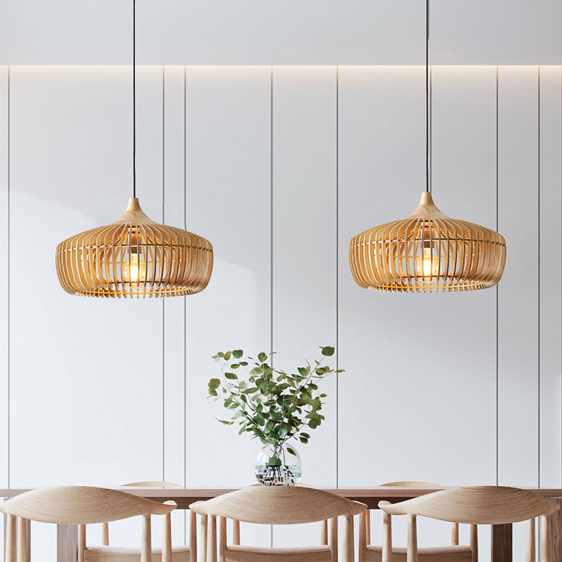 Muro Nordic Wood Pendant Light