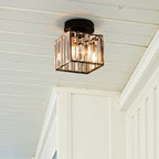 Lara Modern Crystal Flush Mount Ceiling Light