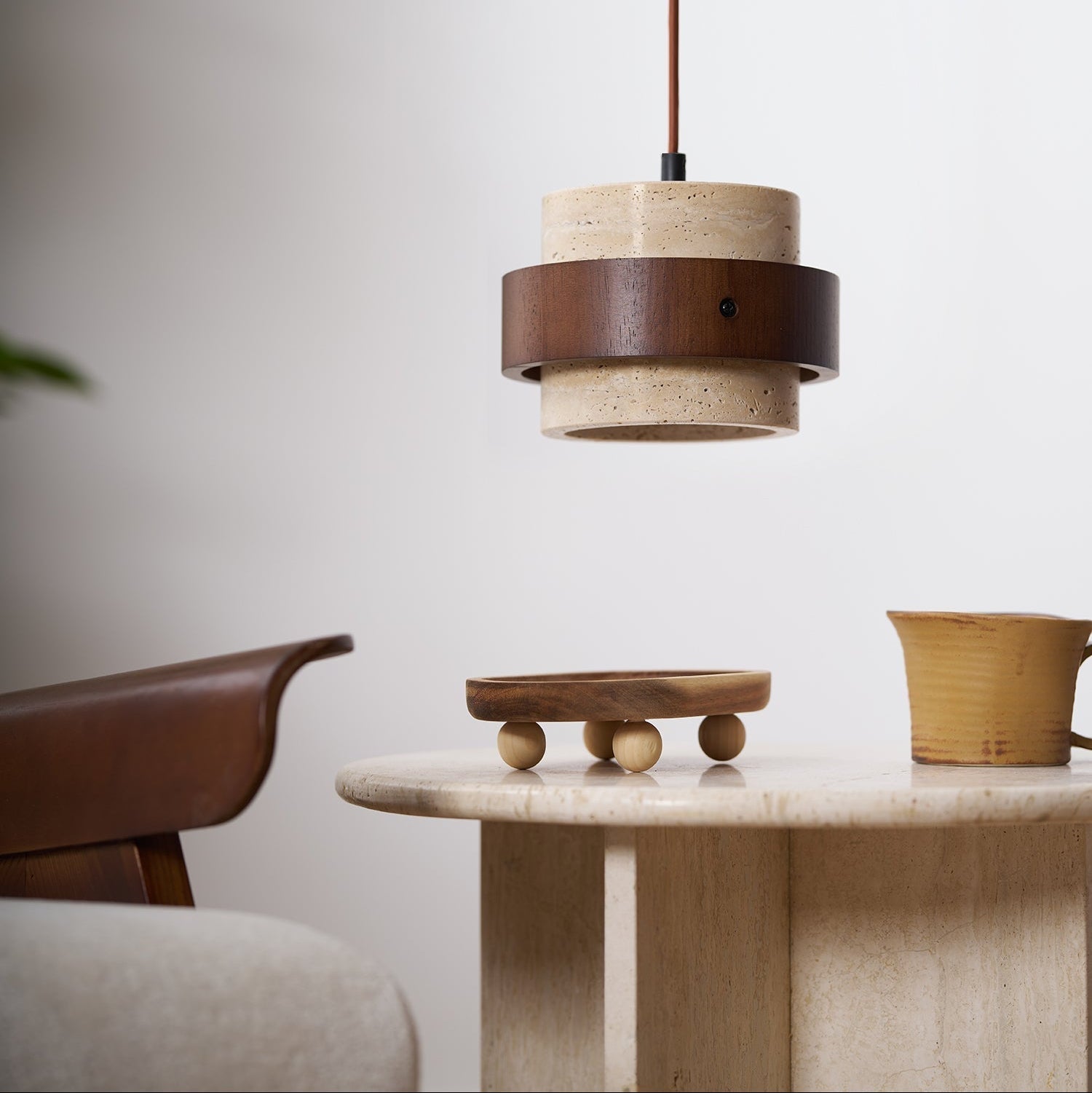Paro Travertine Pendant Light