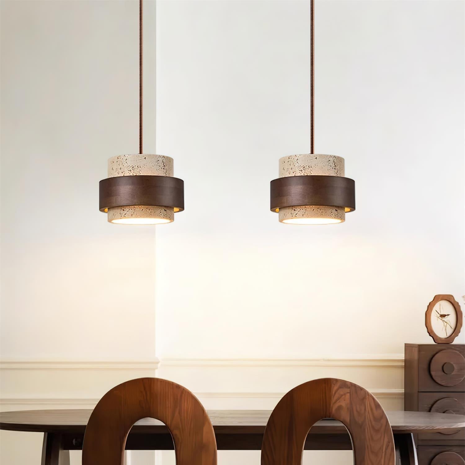 Paro Travertine Pendant Light