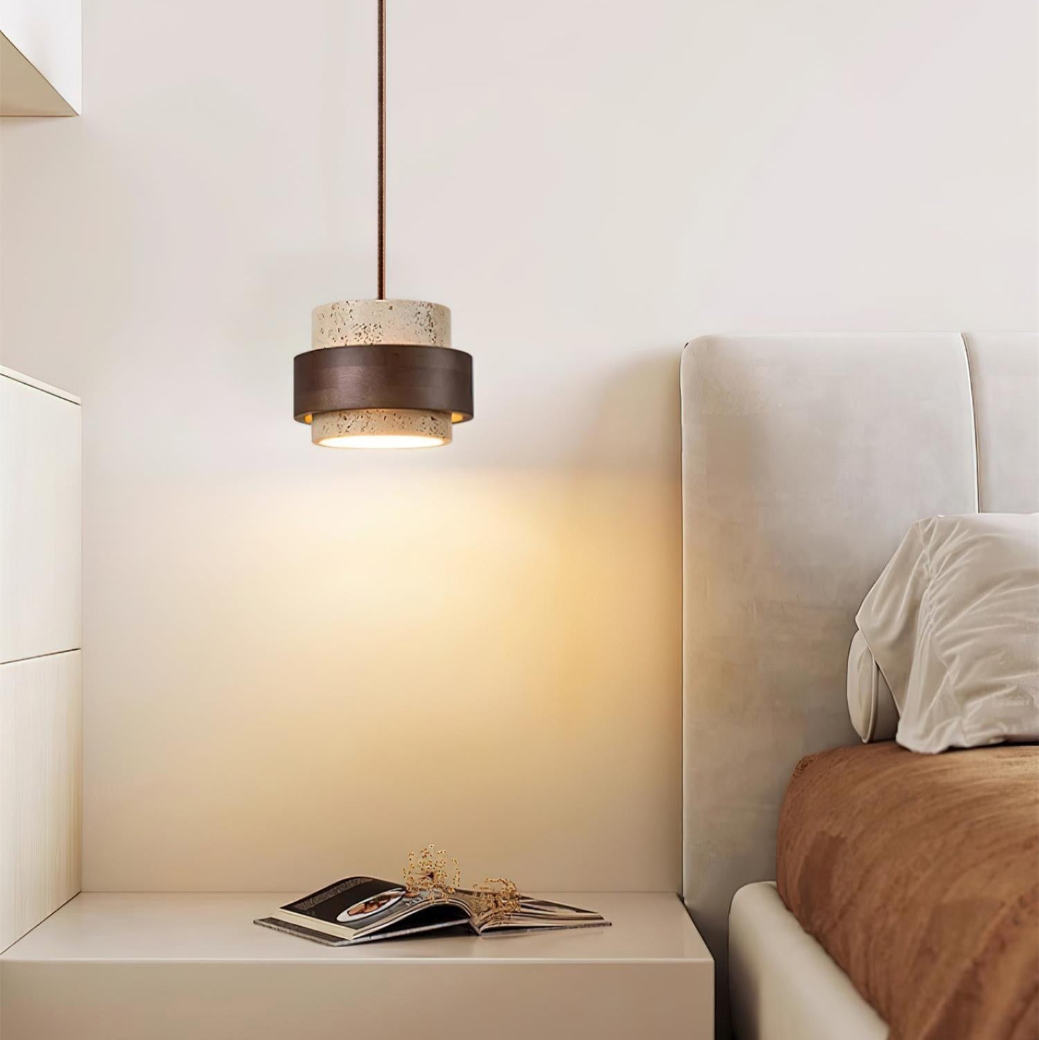 Paro Travertine Pendant Light