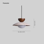 Terra Travertine Wood Pendant Light