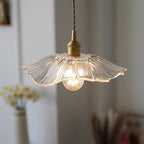 Pala Flower Glass Ceiling Pendant Light