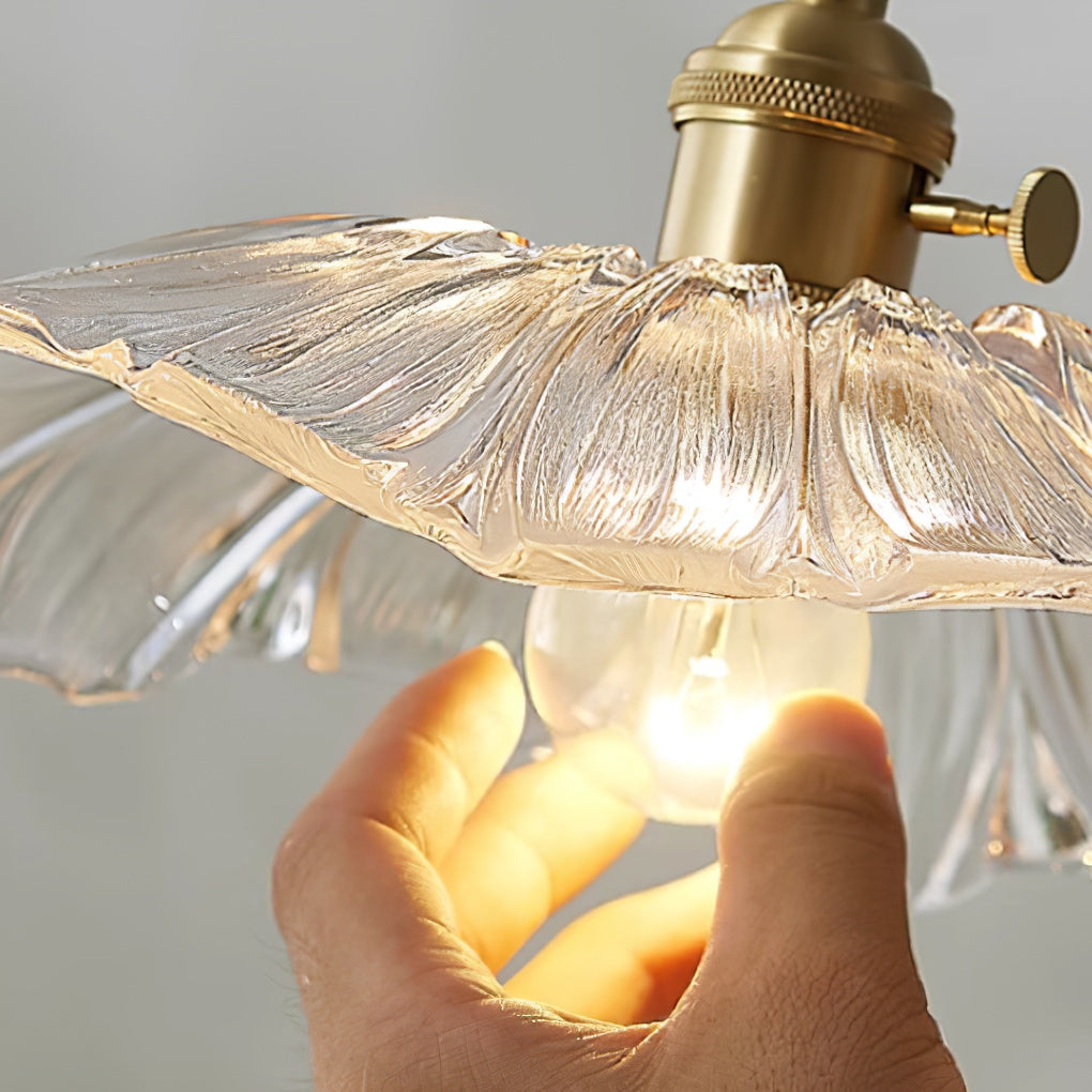 Pala Flower Glass Ceiling Pendant Light