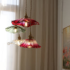Pala Flower Glass Ceiling Pendant Light