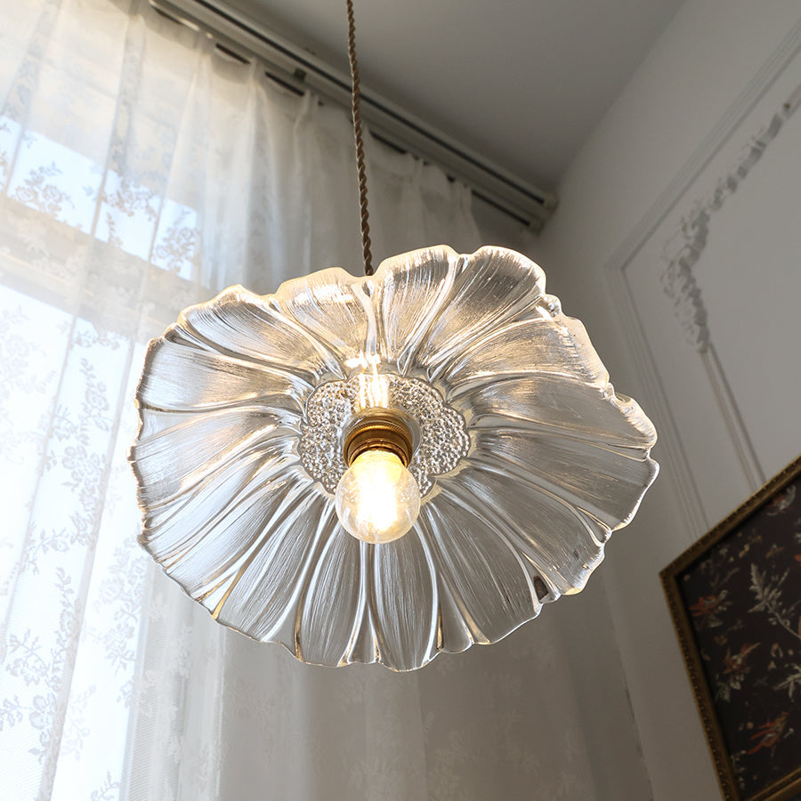 Pala Flower Glass Ceiling Pendant Light