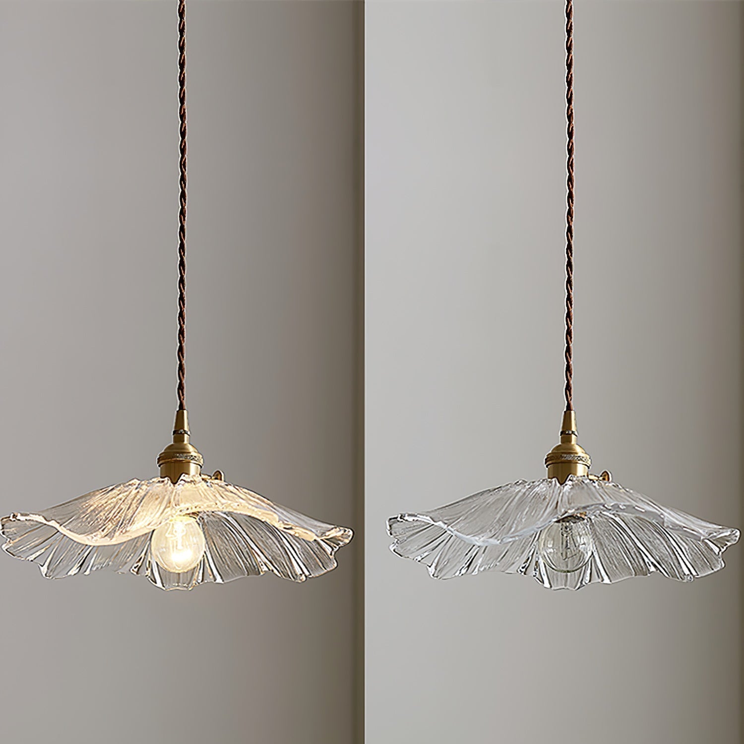 Pala Flower Glass Ceiling Pendant Light