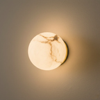 Savana Mini Orb Alabaster Wall Light