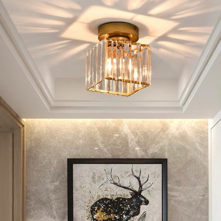 Lara Modern Crystal Flush Mount Ceiling Light