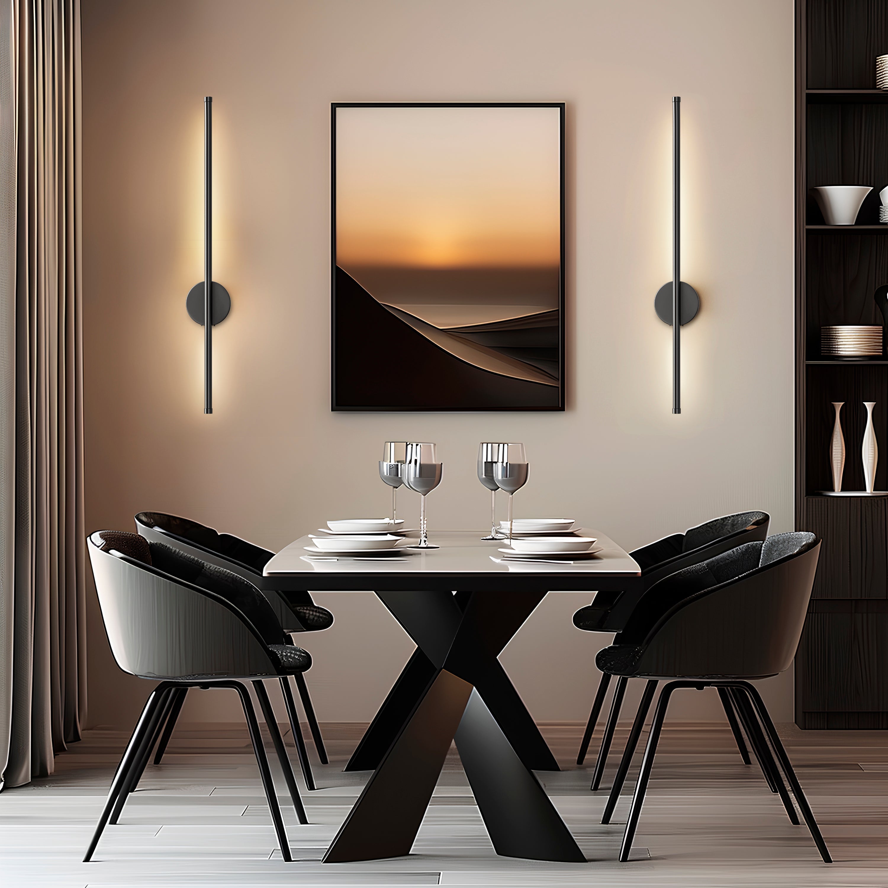 Wilder Rechargeable LED Wall Sconce Light, close-up view