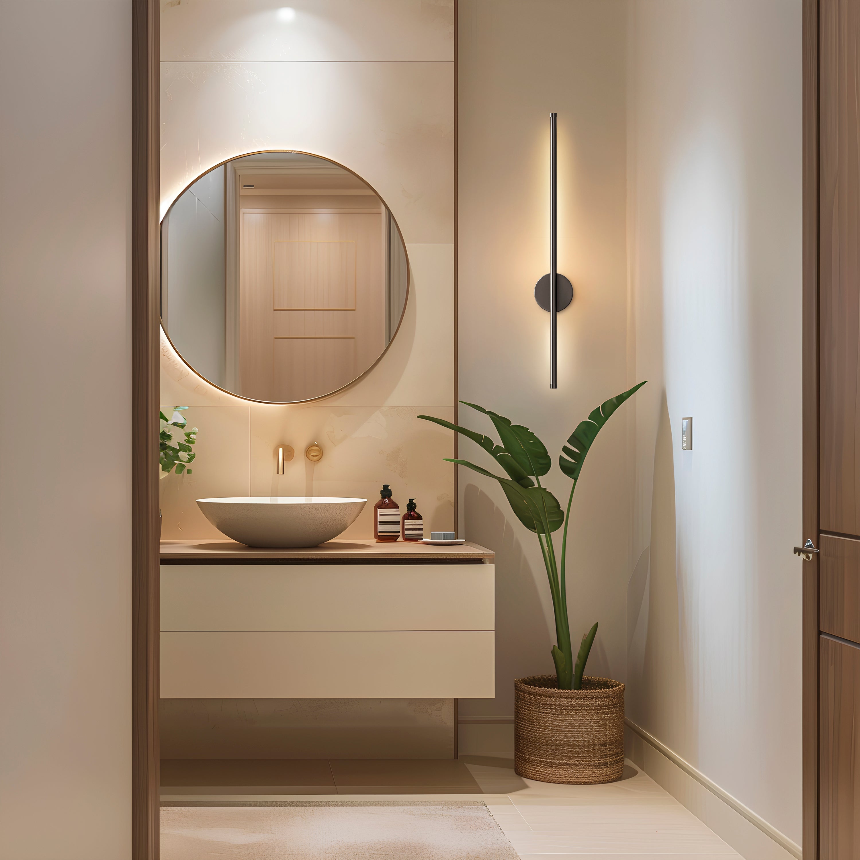 Wilder Rechargeable LED Wall Sconce Light, detail view