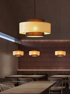 Kobo Wabi-Sabi Hemp Rope Rattan Pendant Light