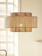 Kobo Wabi-Sabi Hemp Rope Rattan Pendant Light