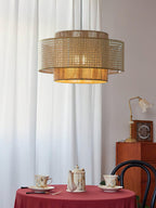 Kobo Wabi-Sabi Hemp Rope Rattan Pendant Light