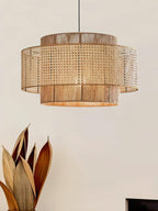 Kobo Wabi-Sabi Hemp Rope Rattan Pendant Light
