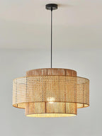 Kobo Wabi-Sabi Hemp Rope Rattan Pendant Light
