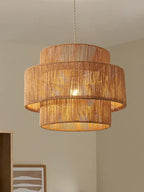 Kobo Wabi-Sabi Hemp Rope Rattan Pendant Light