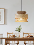 Kobo Wabi-Sabi Hemp Rope Rattan Pendant Light