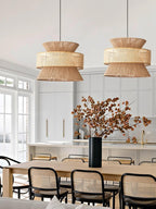 Kobo Wabi-Sabi Hemp Rope Rattan Pendant Light