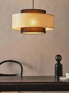 Kobo Wabi-Sabi Hemp Rope Rattan Pendant Light