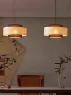 Kobo Wabi-Sabi Hemp Rope Rattan Pendant Light