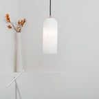 Savana Alabaster Cylinder Pendant Light