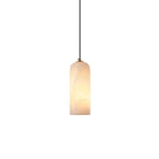 Savana Alabaster Cylinder Pendant Light, detail view