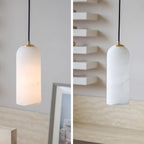 Savana Alabaster Cylinder Pendant Light