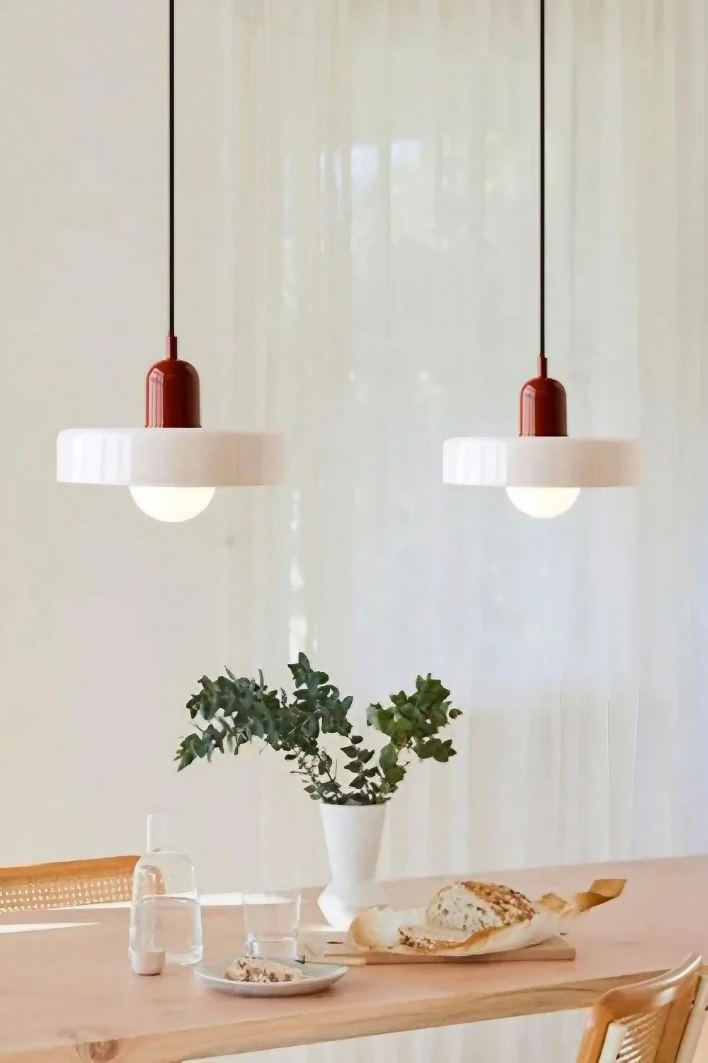 Verona Morandi Disc Glass Pendant Light