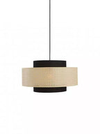 Kobo Wabi-Sabi Hemp Rope Rattan Pendant Light