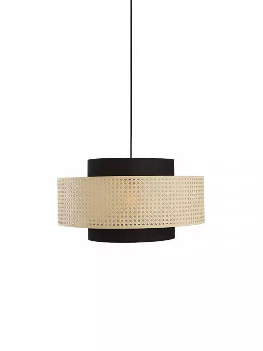 Kobo Wabi-Sabi Hemp Rope Rattan Pendant Light