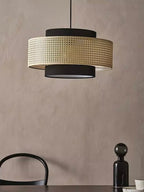 Kobo Wabi-Sabi Hemp Rope Rattan Pendant Light
