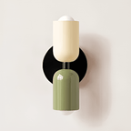 Isolde Capsule Wall Light with Round Backplate