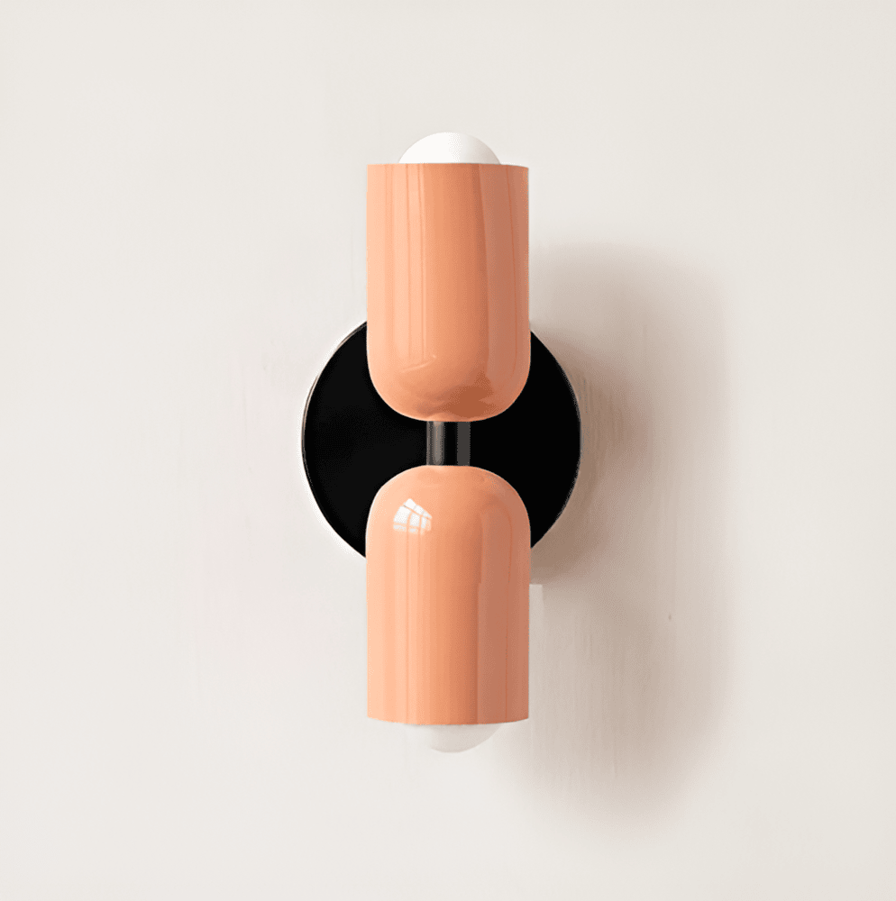Isolde Capsule Wall Light with Round Backplate