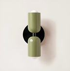 Isolde Capsule Wall Light with Round Backplate