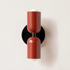 Isolde Capsule Wall Light with Round Backplate