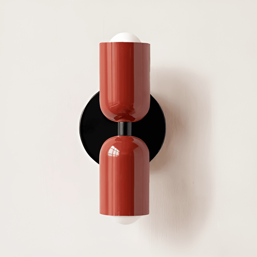 Isolde Capsule Wall Light with Round Backplate