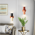 Isolde Capsule Wall Light with Round Backplate