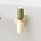 Isolde Capsule Wall Light with Round Backplate, detail view