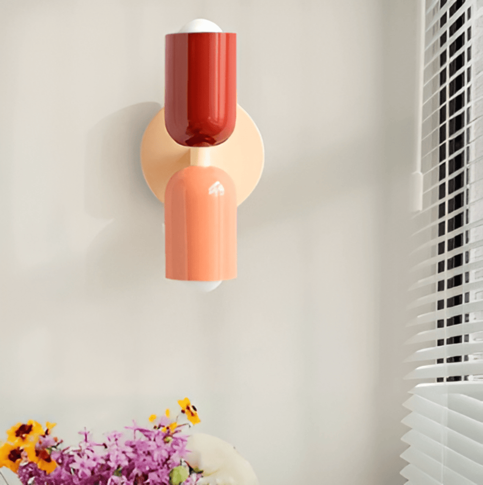 Isolde Capsule Wall Light with Round Backplate