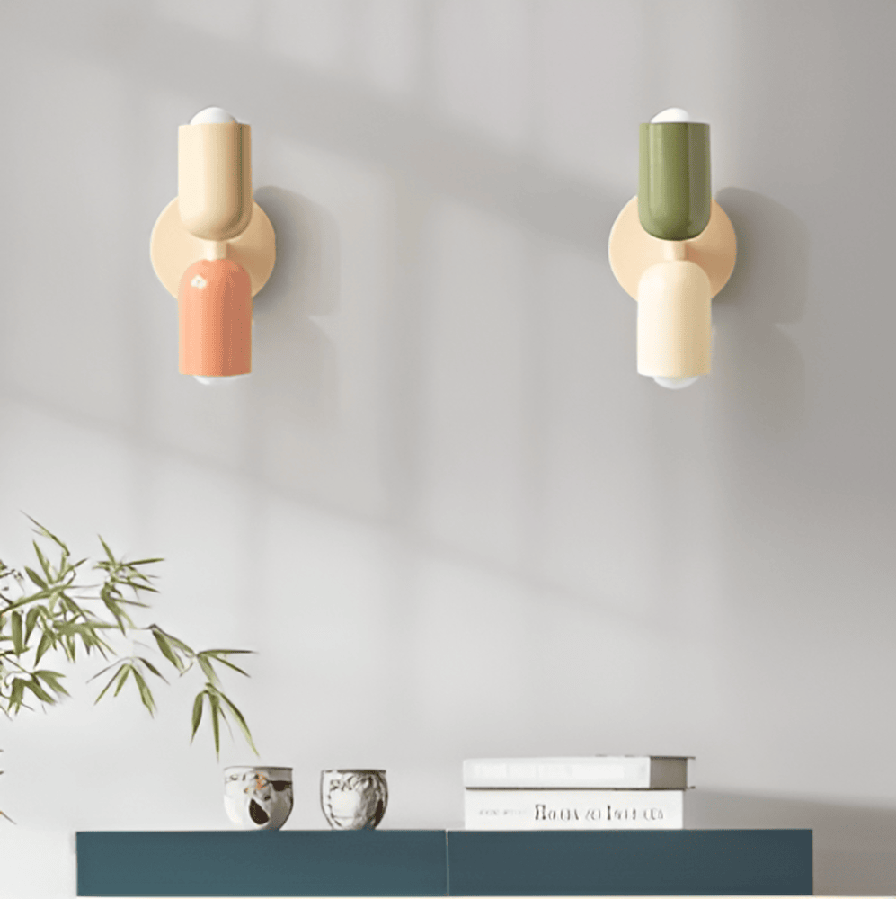 Isolde Capsule Wall Light with Round Backplate