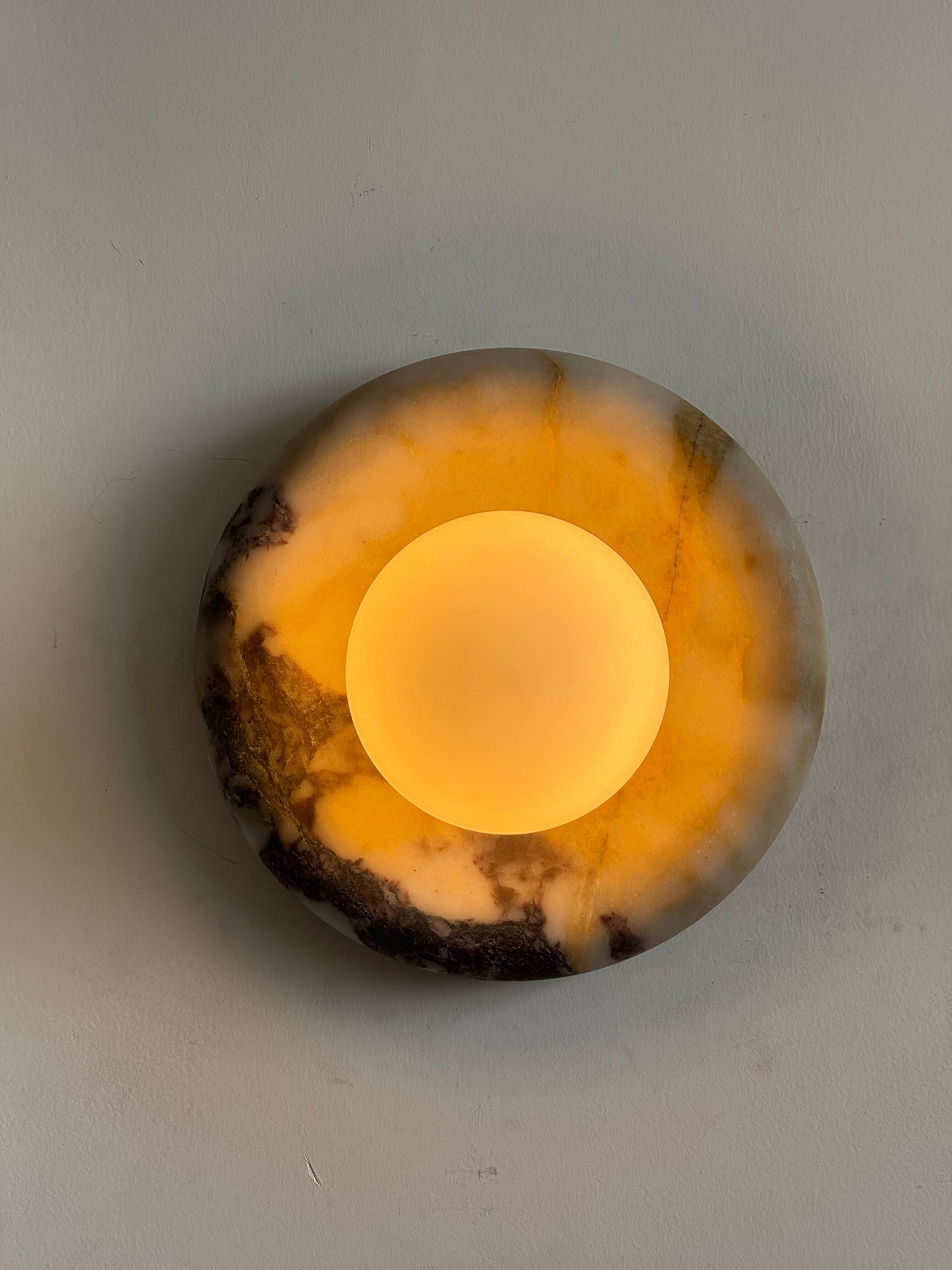 Oro Beige Marble Wall Sconce Light