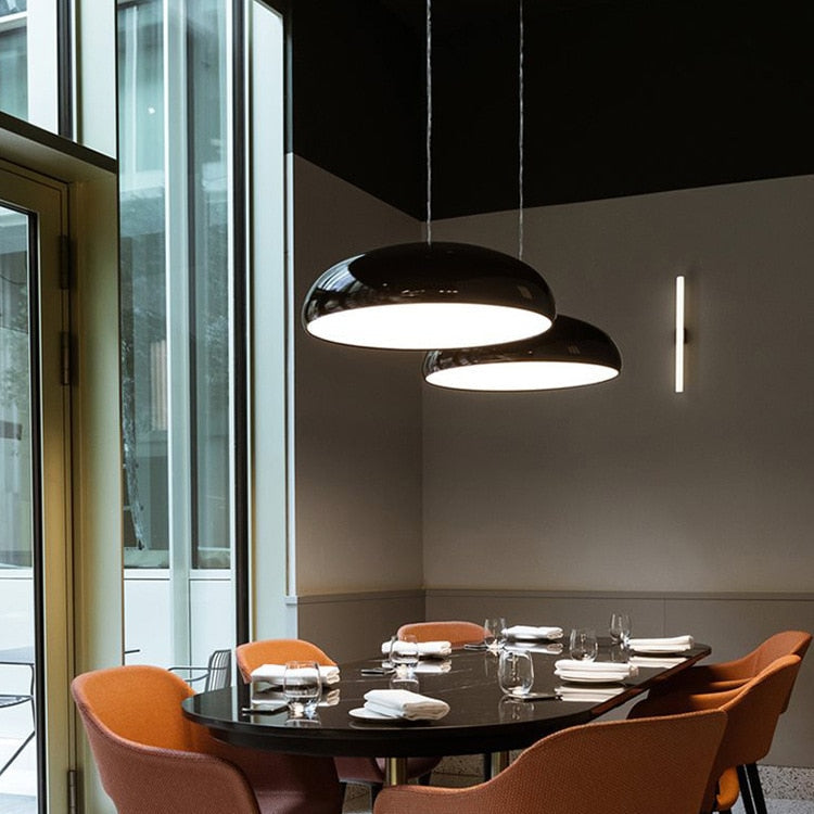 Rosalind Dome Pendant Light with Curved Shade
