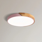 Marlowe Scandinavian Wood Flush Ceiling Light, size comparison