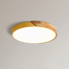 Marlowe Scandinavian Wood Flush Ceiling Light