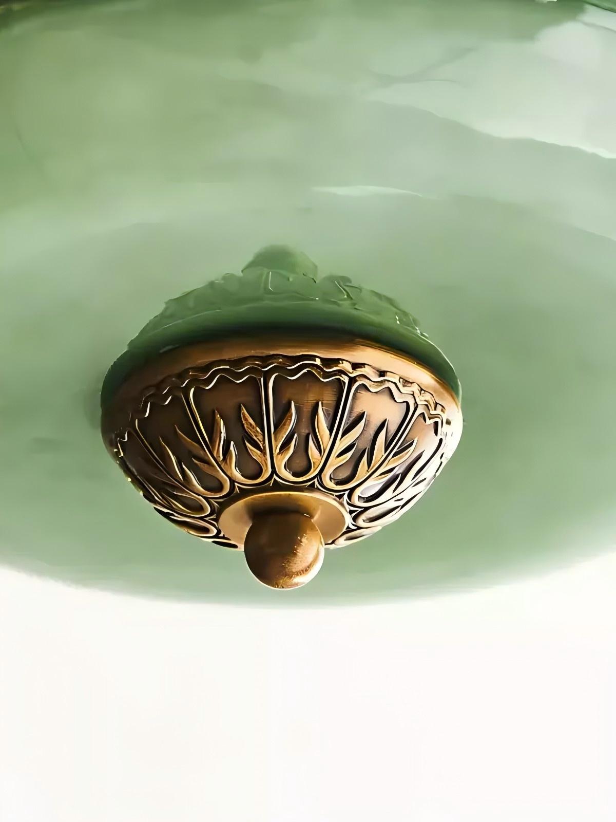 Ella Scallop Milk Glass Flush Mount Light