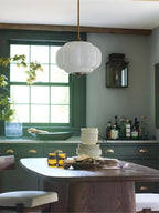 Ella Scallop Milk Glass Flush Mount Light