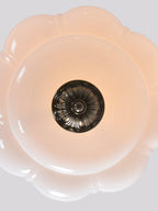 Ella Scallop Milk Glass Flush Mount Light