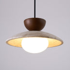 Terra Travertine Wood Pendant Light